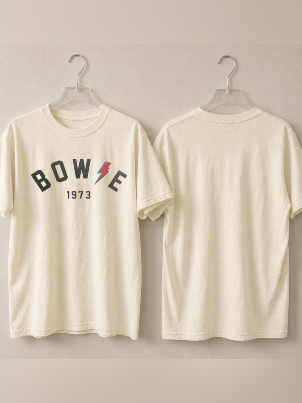 David Bowie 1973 Cream Graphic Tee